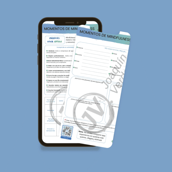Plantilla de autorreporte para registrar prácticas de mindfulness y atención plena